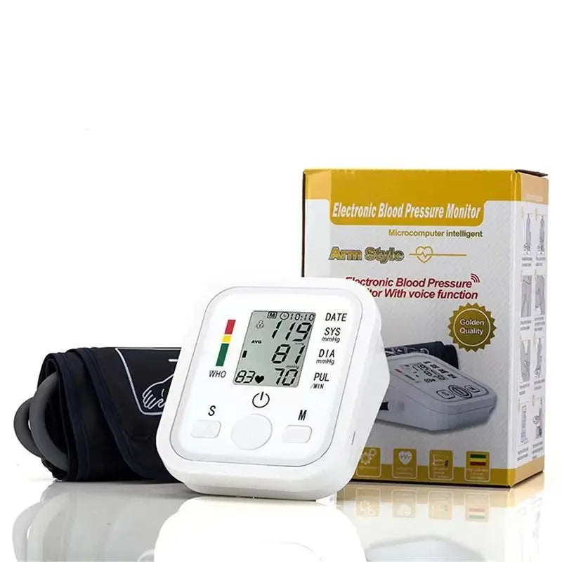 Blood Pressure Digital Arm Blood Pressure Meter Tensiometers Cuff Digital Fever Thermometer Medical Infrared Thermometer Finger Oximeter Suit