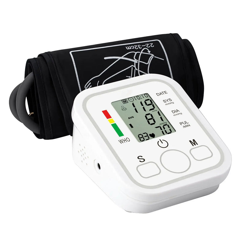 Blood Pressure Monitor Rechargeable Voice Playback Sphygmomanometer For Elderly Accurate Measurement