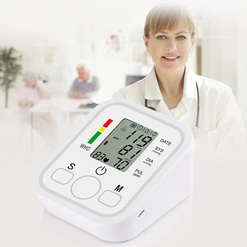 Blood Pressure Digital Arm Blood Pressure Meter Tensiometers Cuff Digital Fever Thermometer Medical Infrared Thermometer Finger Oximeter Suit