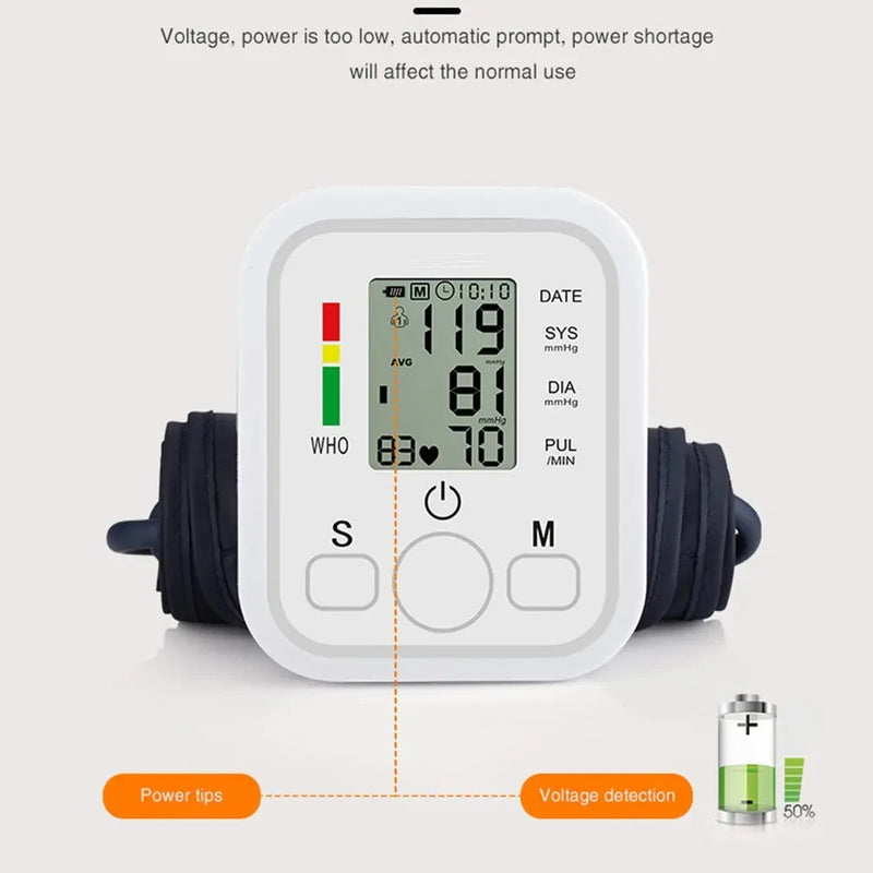 Blood Pressure Digital Arm Blood Pressure Meter Tensiometers Cuff Digital Fever Thermometer Medical Infrared Thermometer Finger Oximeter Suit