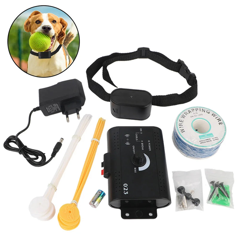 Cerca Electronico Pet Fence System Containment Dog Training Collar Pet Accessories Electric Dog Fence Sound Shocked Collar Waterproof