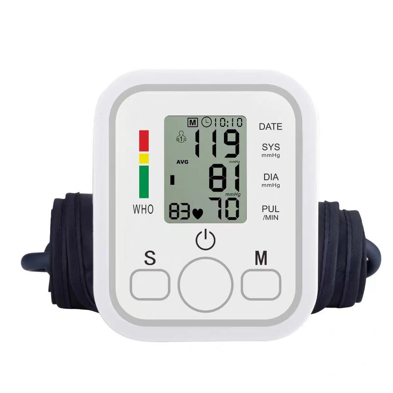 Blood Pressure Monitor Rechargeable Voice Playback Sphygmomanometer For Elderly Accurate Measurement