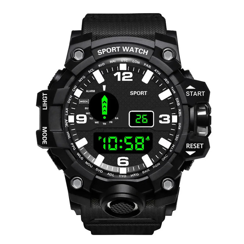 Watch LED Digital Men Sport Watches Fitness Electronic Watch Multifunction Military Sports Watches Clock Kids Gifts