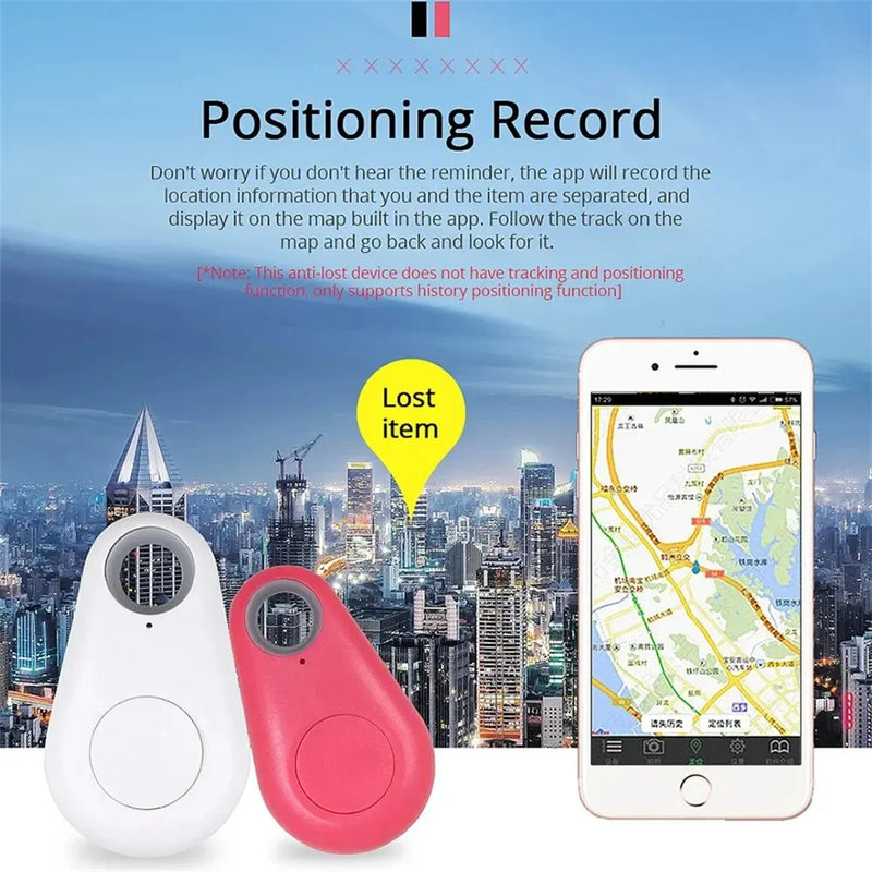 Anti-Lost GPS Tracker Mini Fashion Smart Pets Anti Lost Alarm Wireless Child Bag Key Finder Locator Reminder Selfie Shutter Control