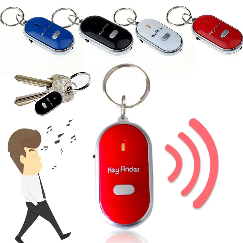 Anti-Lost Alarm Key Finder Locator Keychain Whistle Sound With LED Light Mini Anti Lost Key Finder